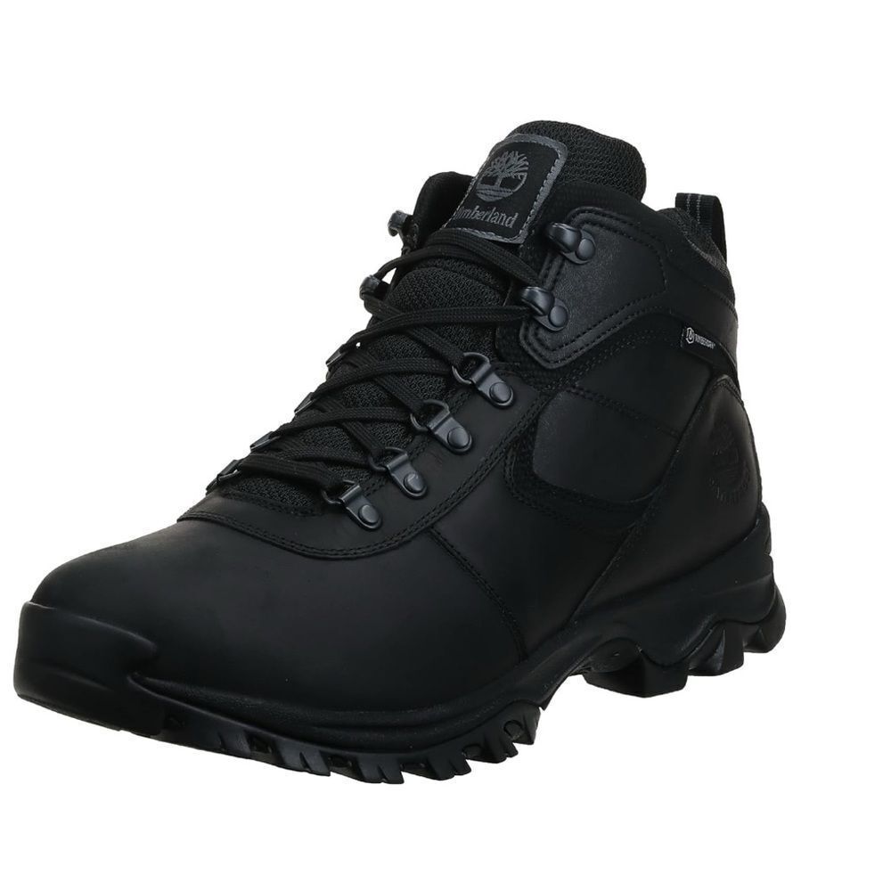 Timberland Men's Mt. Maddsen Mid Waterproof Hiking Boot Black NEW in Box
